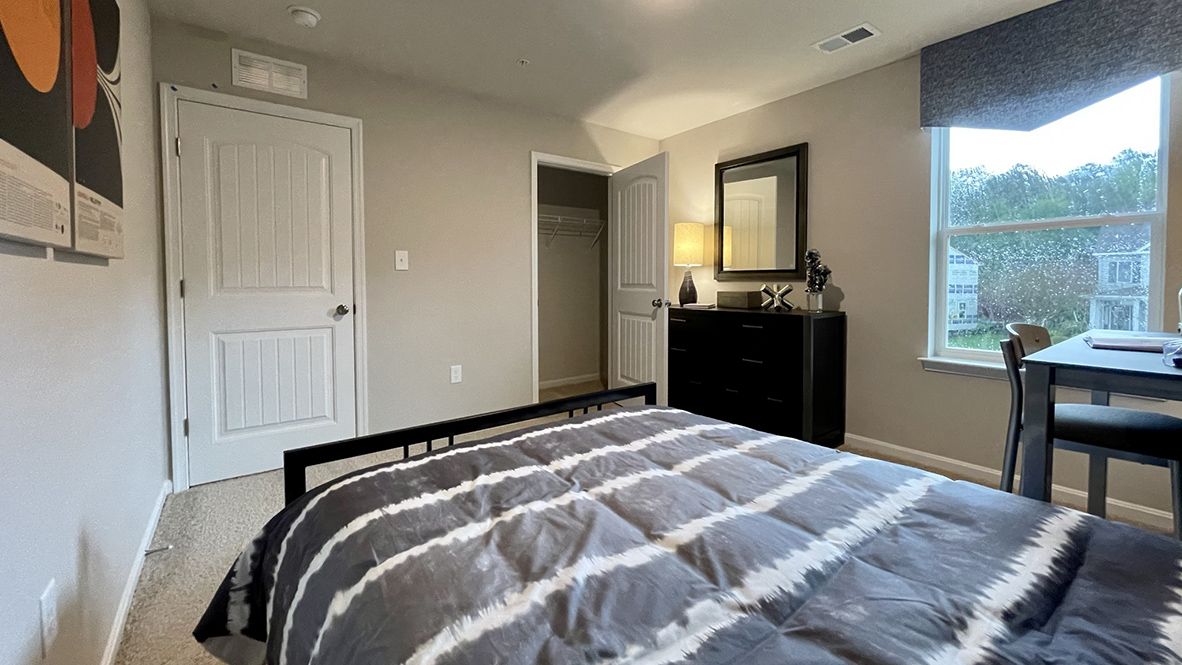 The three additional large bedrooms allow for everyone to have their own space.