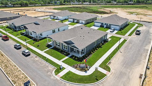 An aerial view of the Eden Hill Brandywine model.