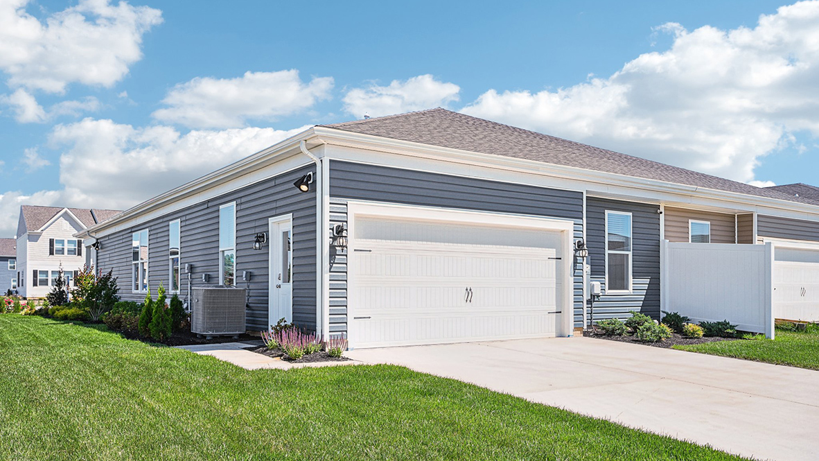 The Brandywine home has a rear-entry garage.