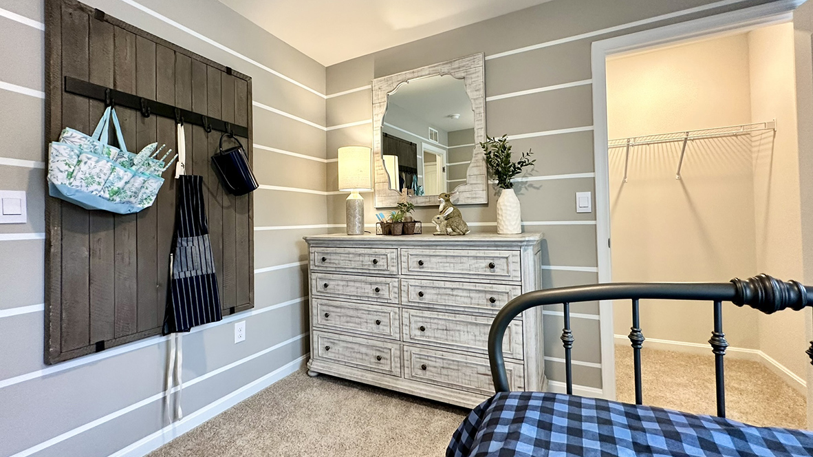 The two additional bedrooms share the second full bathroom.