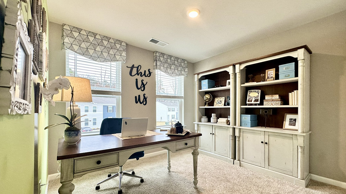 The two additional bedrooms share the second full bathroom.