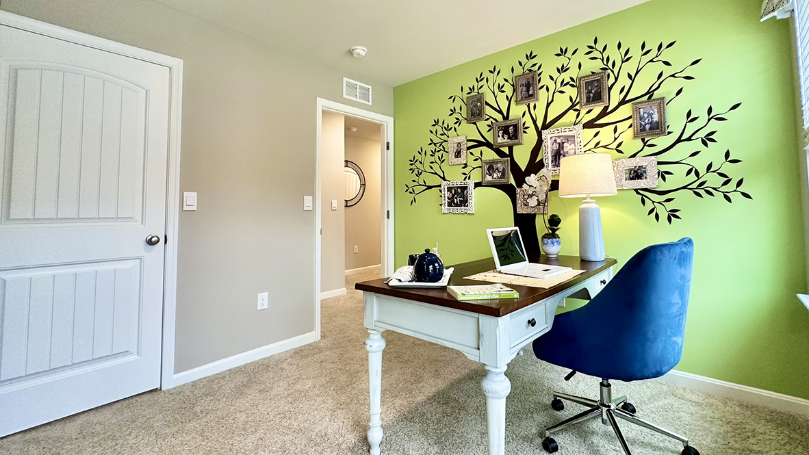 The two additional bedrooms share the second full bathroom.