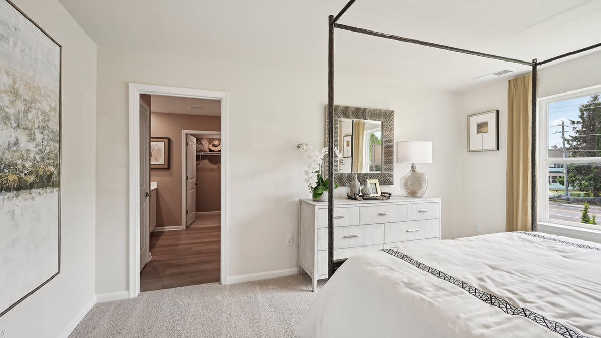 Upstairs you will find the owner's suite complete with a private, double-bowl vanity bathroom and two oversized walk-in closets.