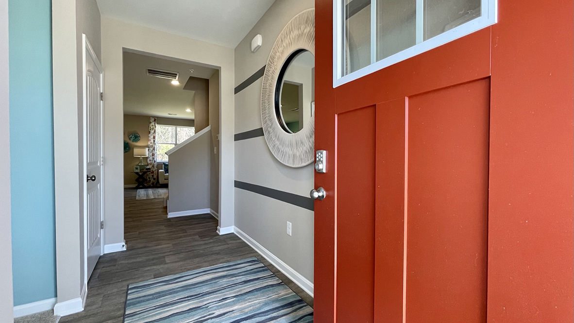 Upon entering this home, you’ll be welcomed by a foyer filled with natural light.