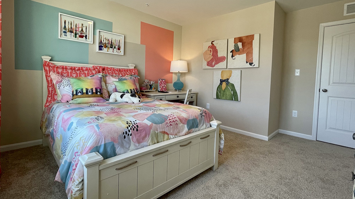 All bedrooms include large closets.