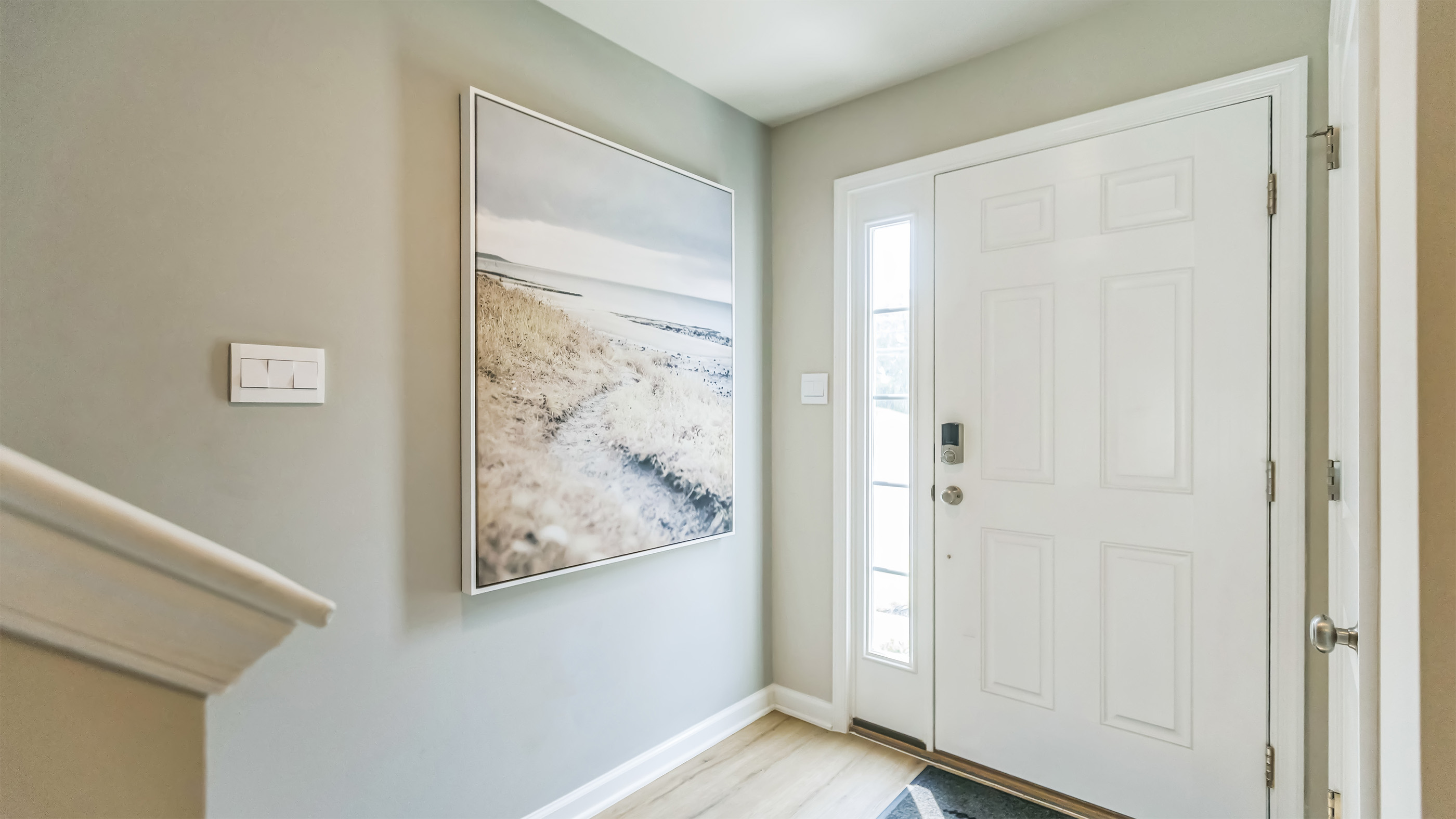 As you enter the foyer a long hallway takes you to the recreation room.