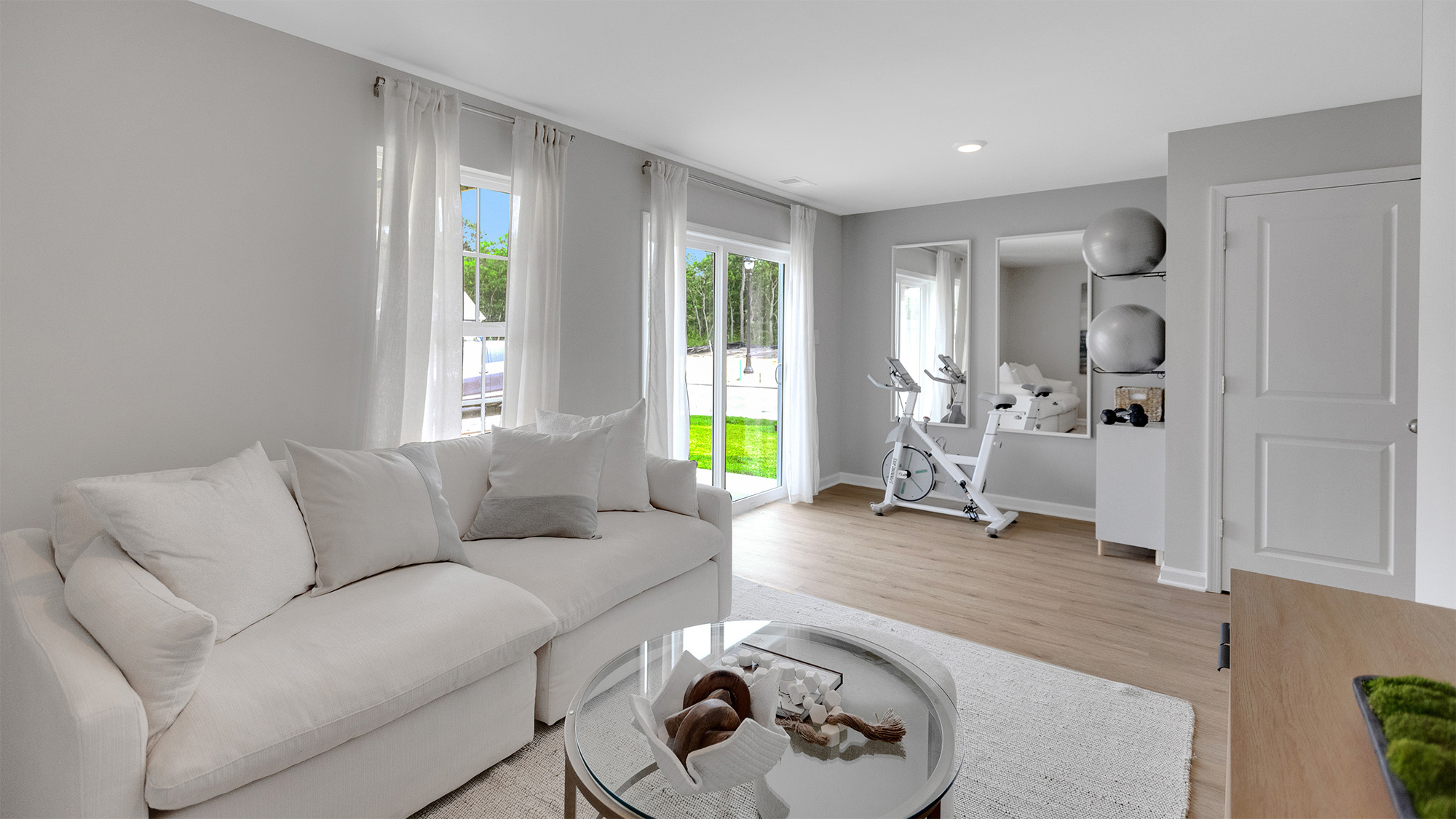 The entry-level includes a finished recreation room—perfect for entertaining, a home office, or extra storage.