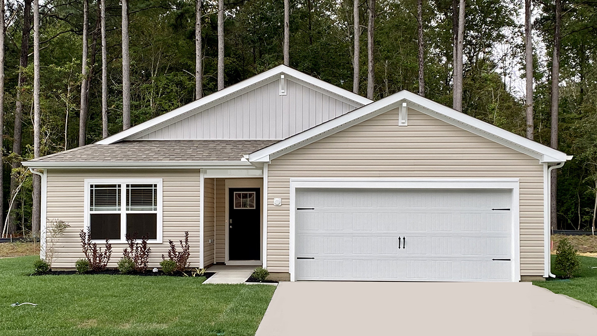 A Lismore home with tan siding.