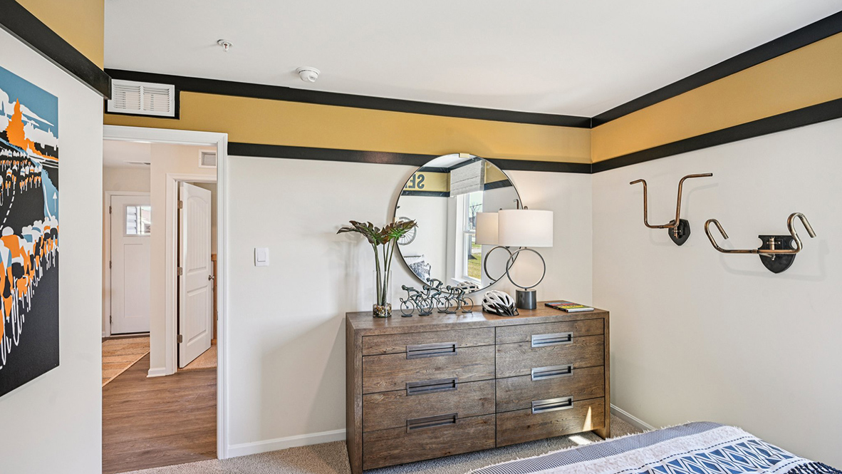 All of the bedrooms come complete with plush carpet.