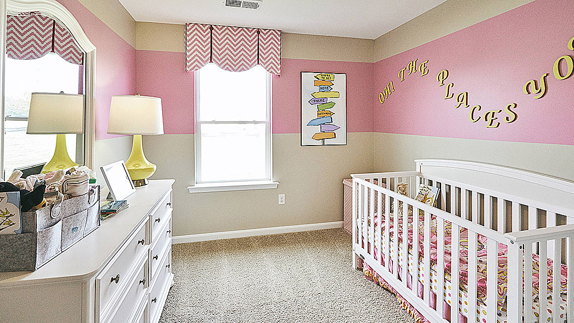 Two secondary roomy bedrooms are located off the foyer and share a full bathroom.