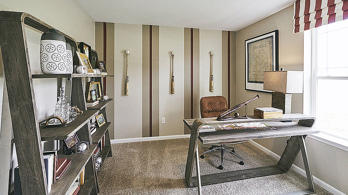 The homes' fourth bedroom is positioned away from the other bedrooms providing the opportunity for a home office, hobby room or playroom.