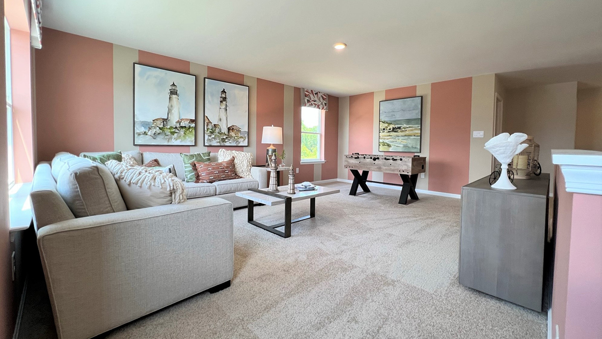 The loft provides enough room to rest and relax.