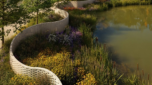 A rendering of the entrance of The Granary.