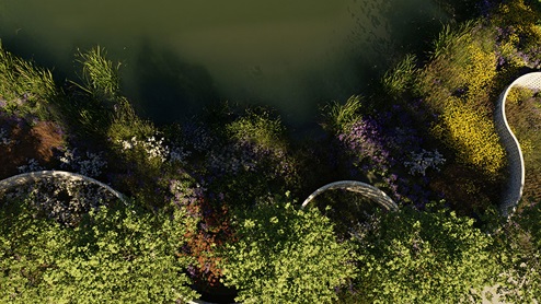 A rendering of the entrance of The Granary.