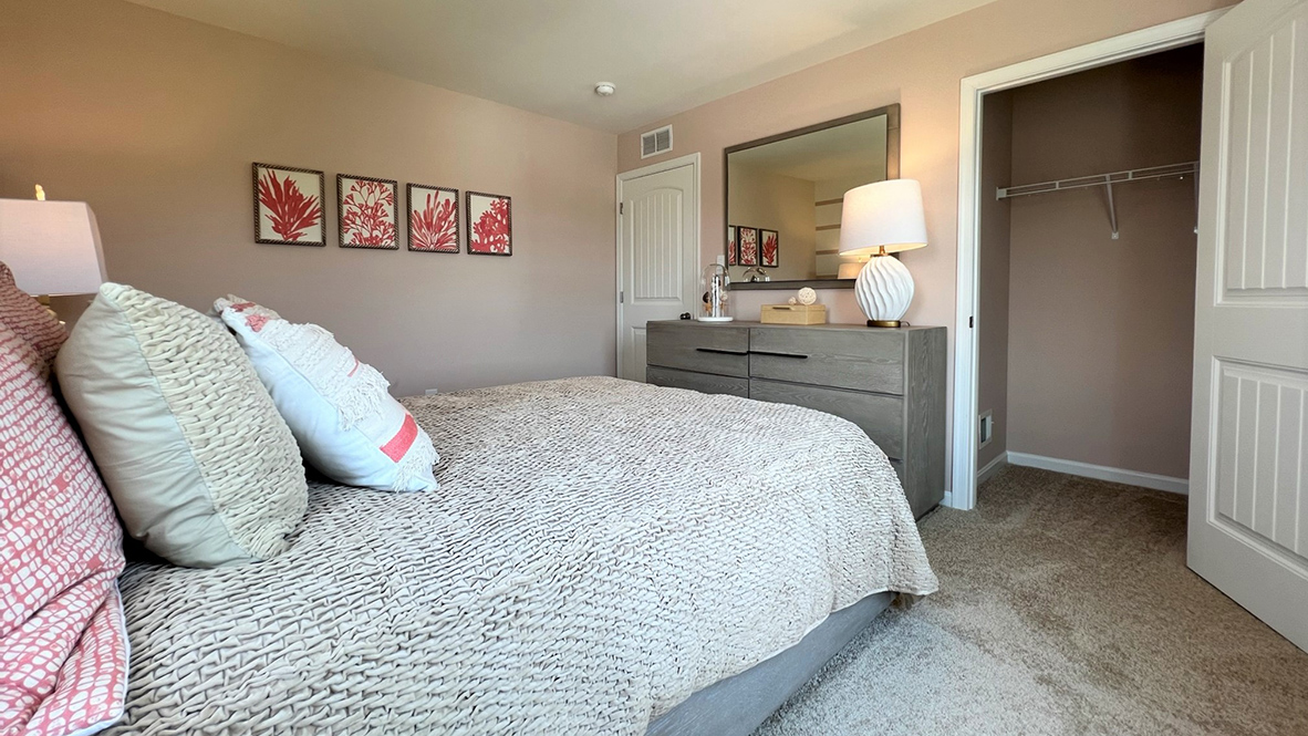 The fourth bedroom has an ample closet.