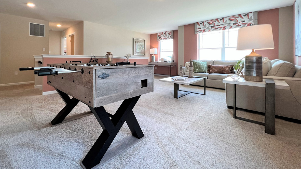 A different view of the upstairs loft.