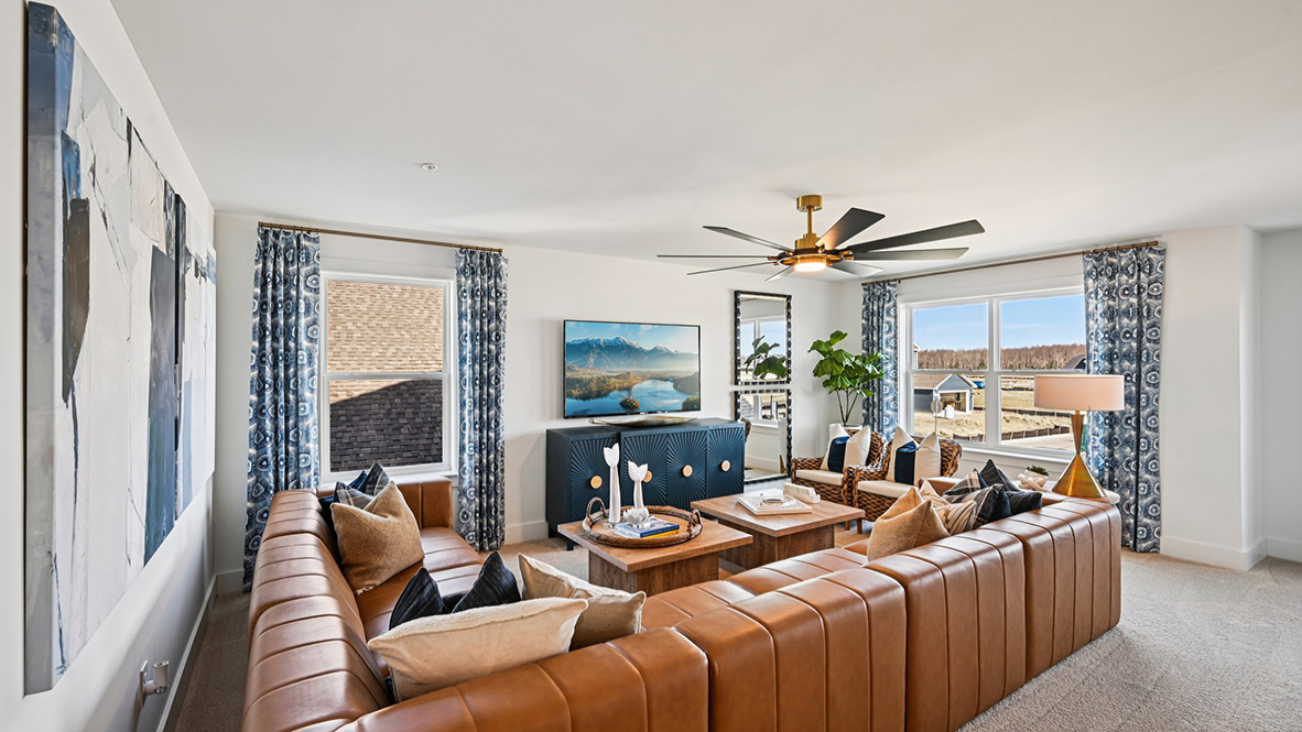 A different view of the upstairs loft.