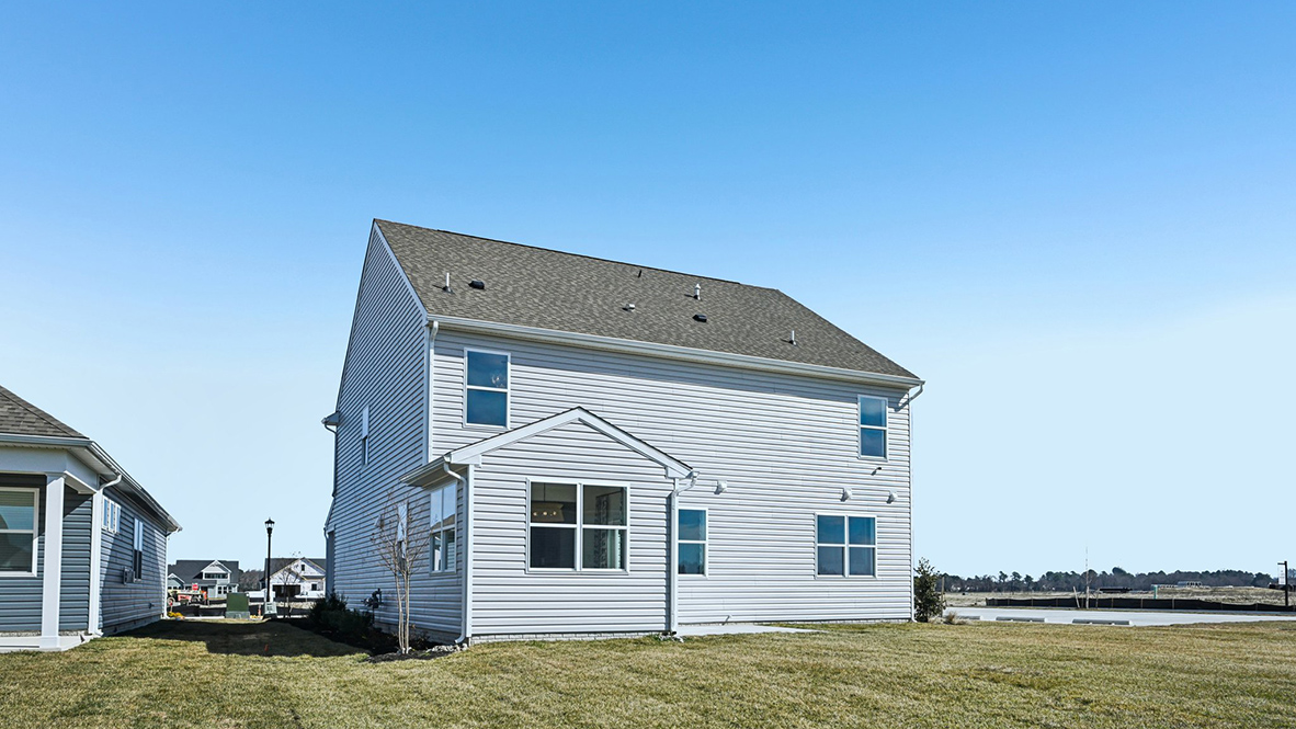 The back of an Ellerbe home.