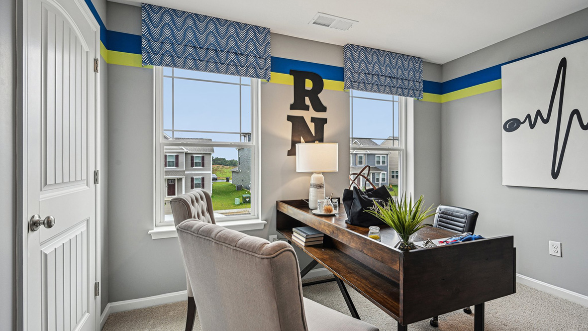 There are three additional bedrooms and a secondary bathroom on the second floor.