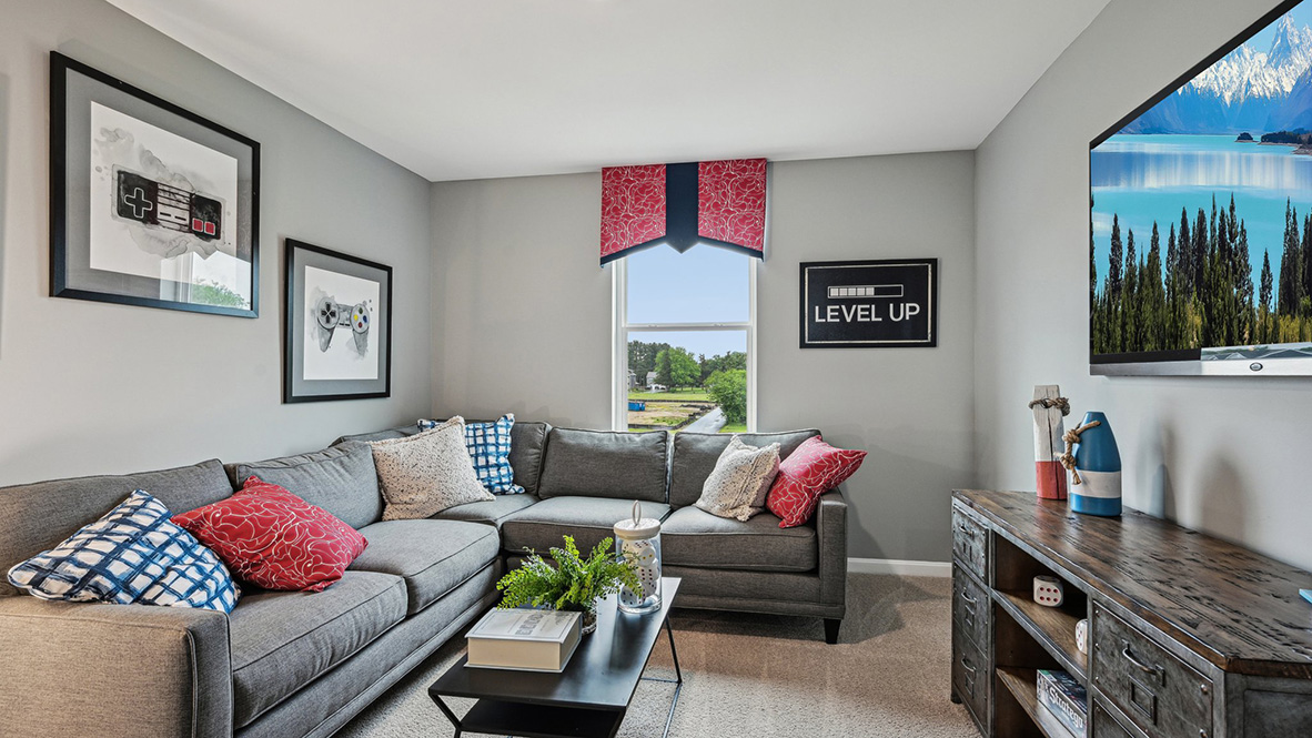 The third floor offers the fifth bedroom.