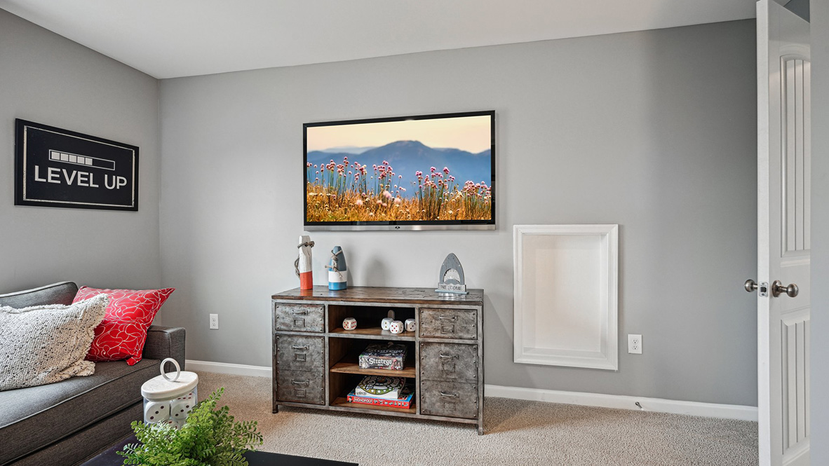 The third floor offers the fifth bedroom.