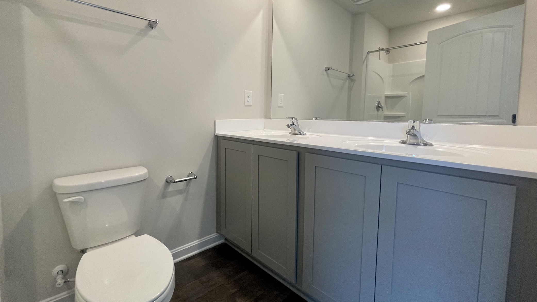 The roomy owner’s bedroom is complete with a full bathroom and walk-in closet.