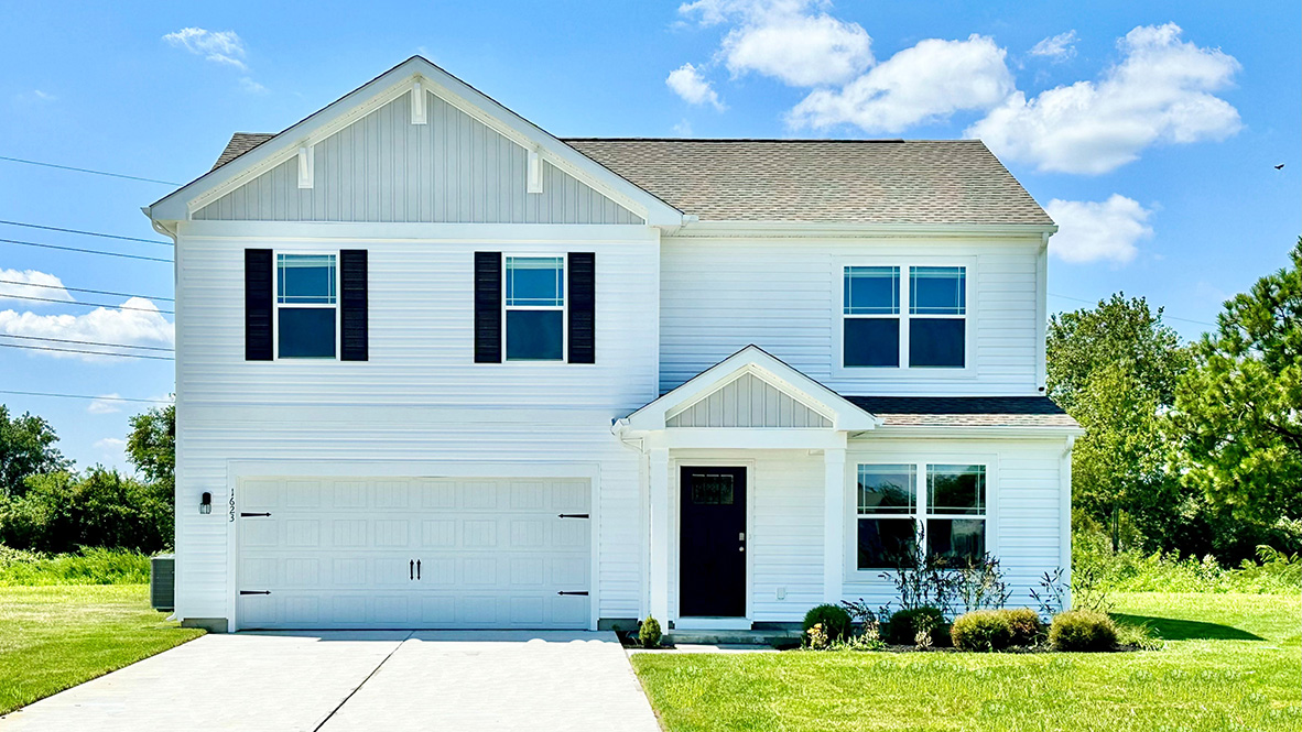 A two-story Glendale home with white siding.