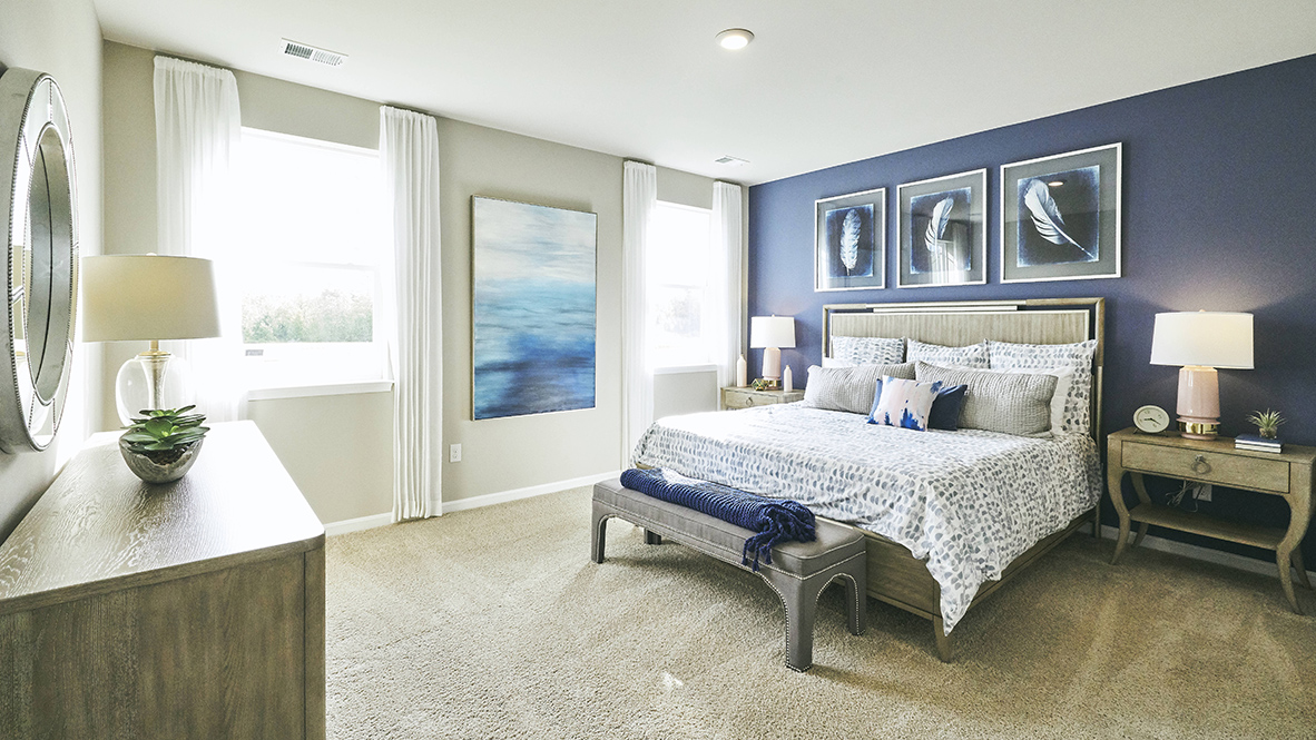 The large owner’s suite is a retreat in the back of the home.