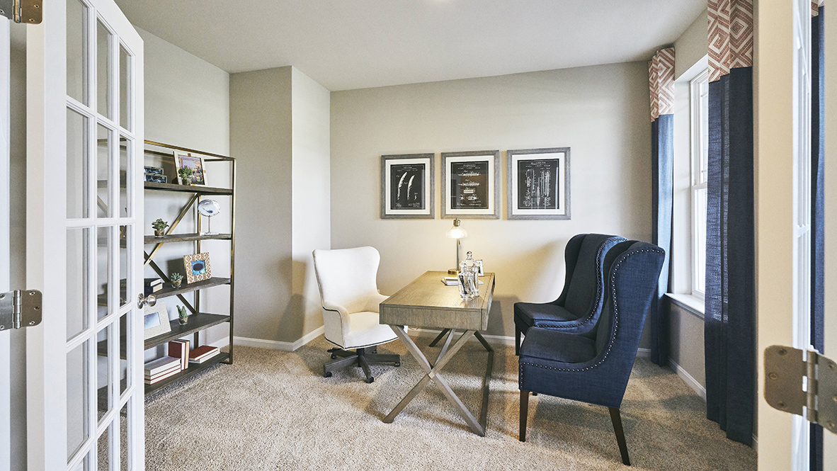 The flex room is a versatile space.