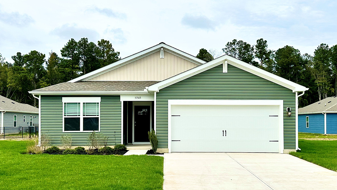 A Lismore home with green siding.