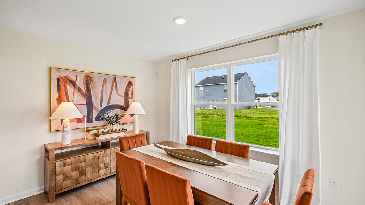The eat-in kitchen that overlooks the casual dining area.