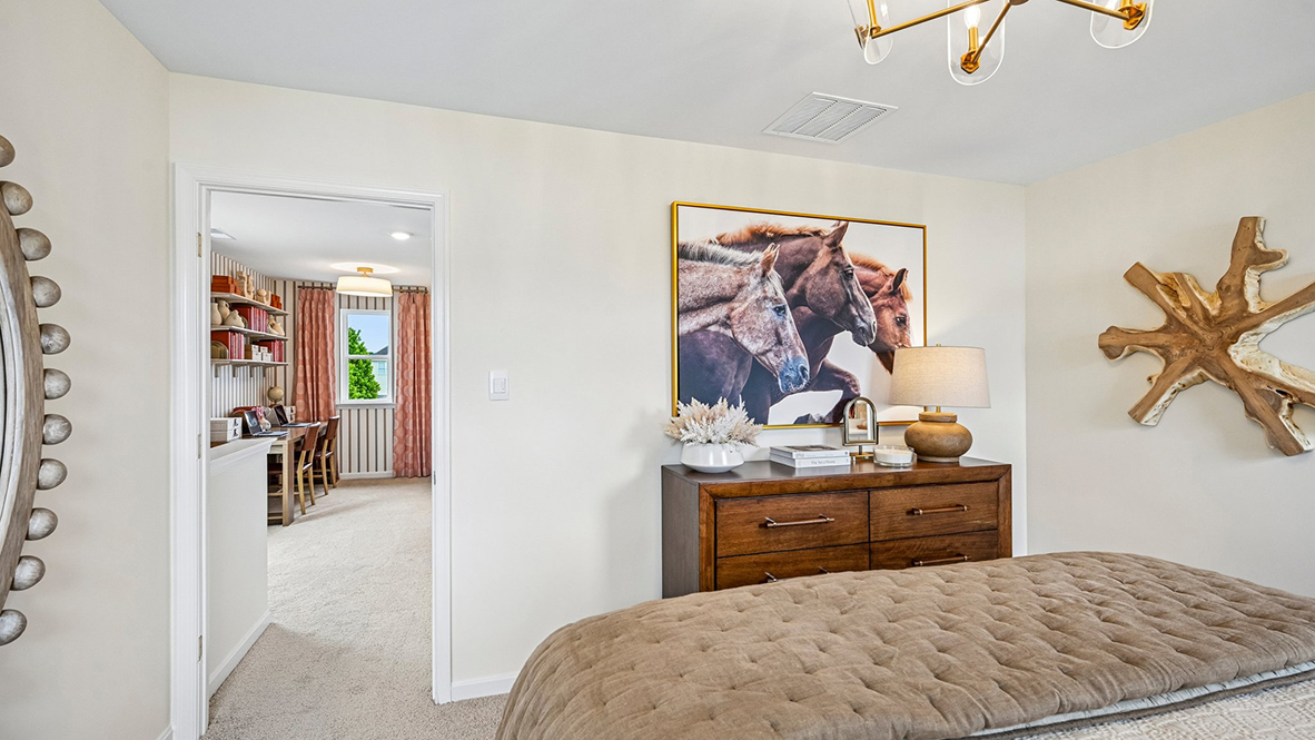 The spacious bedroom, ample walk-in closet and oversized owner’s bath with its luxurious shower are all a must-see.