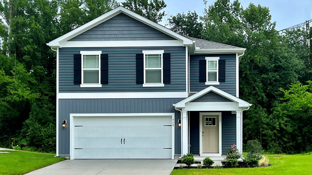 A two-story Elm home at 704 Queensbury Court in Elkton, MD.