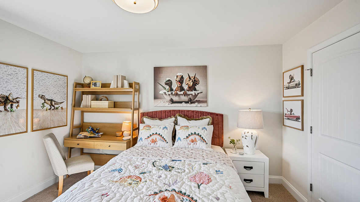 Three generously sized secondary bedrooms complete the upstairs.