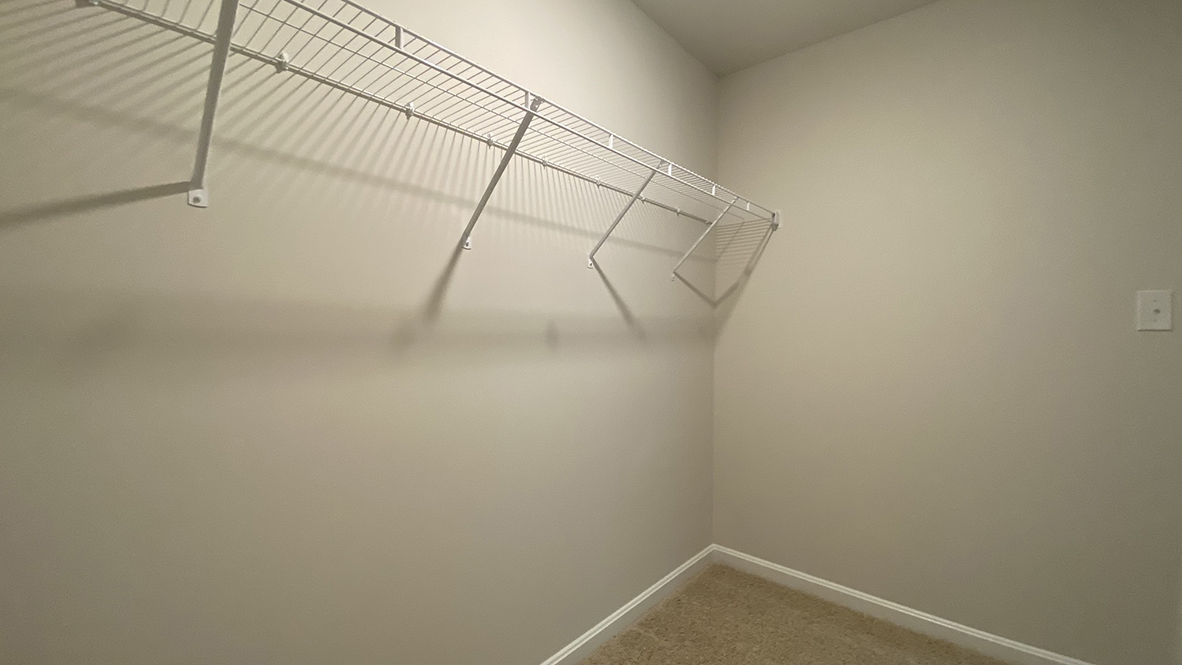 The owner's suite has a large walk-in closet.