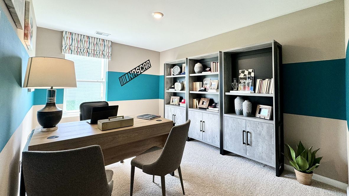 The home's fourth bedroom provides an opportunity for a home office, hobby room or playroom.