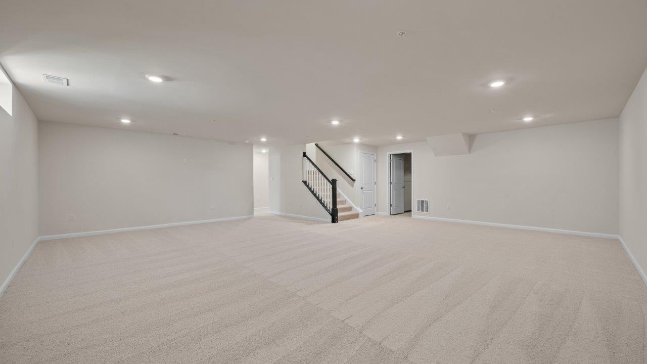 finished basement rec room