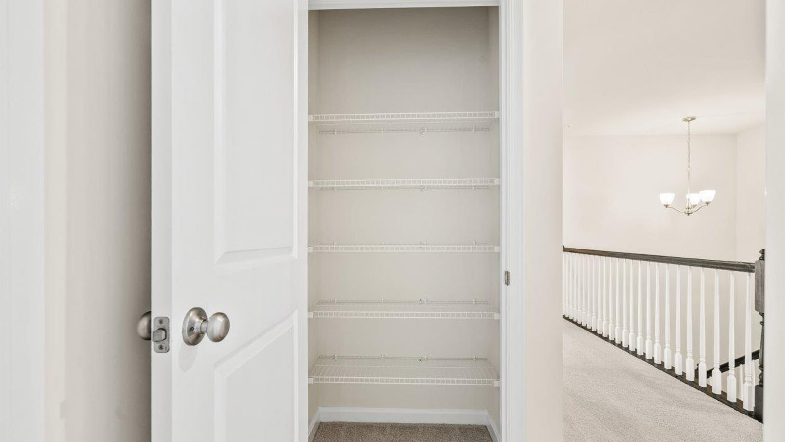 upper level foyer with linen closet