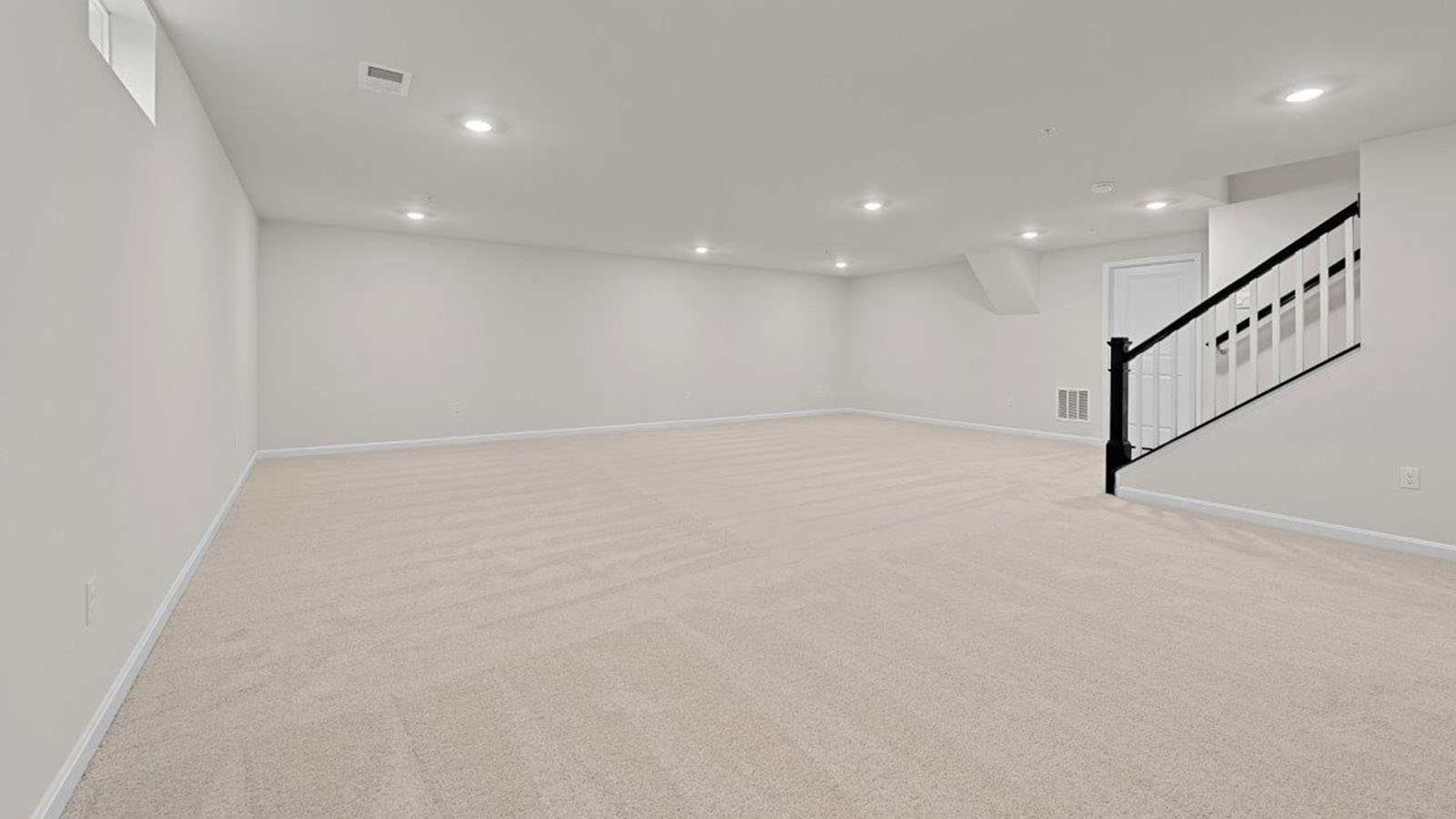 finished basement rec room