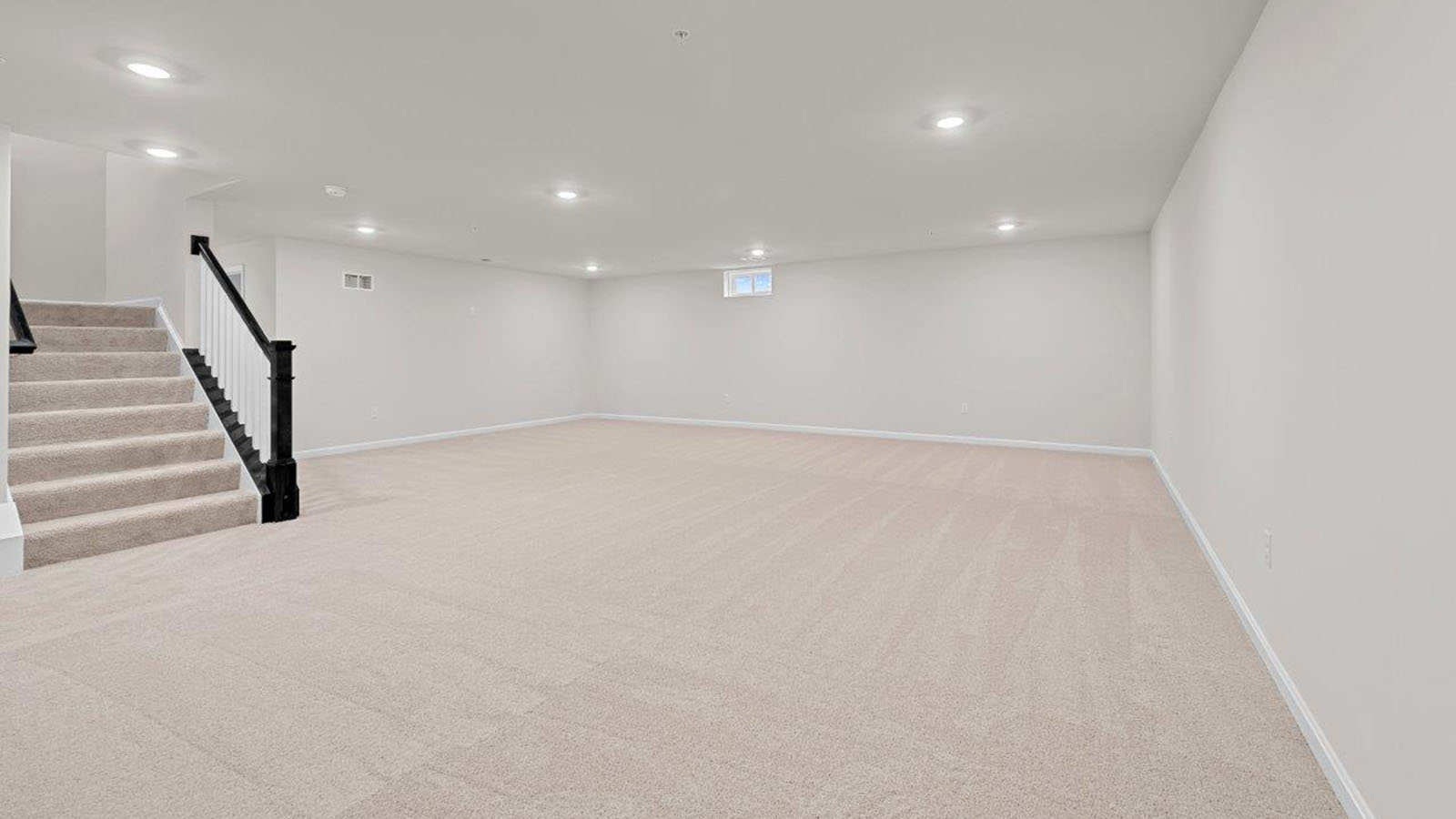 finished basement rec room