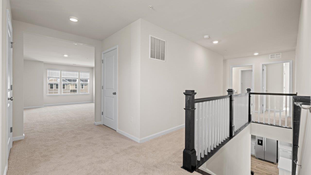 large loft space upstairs