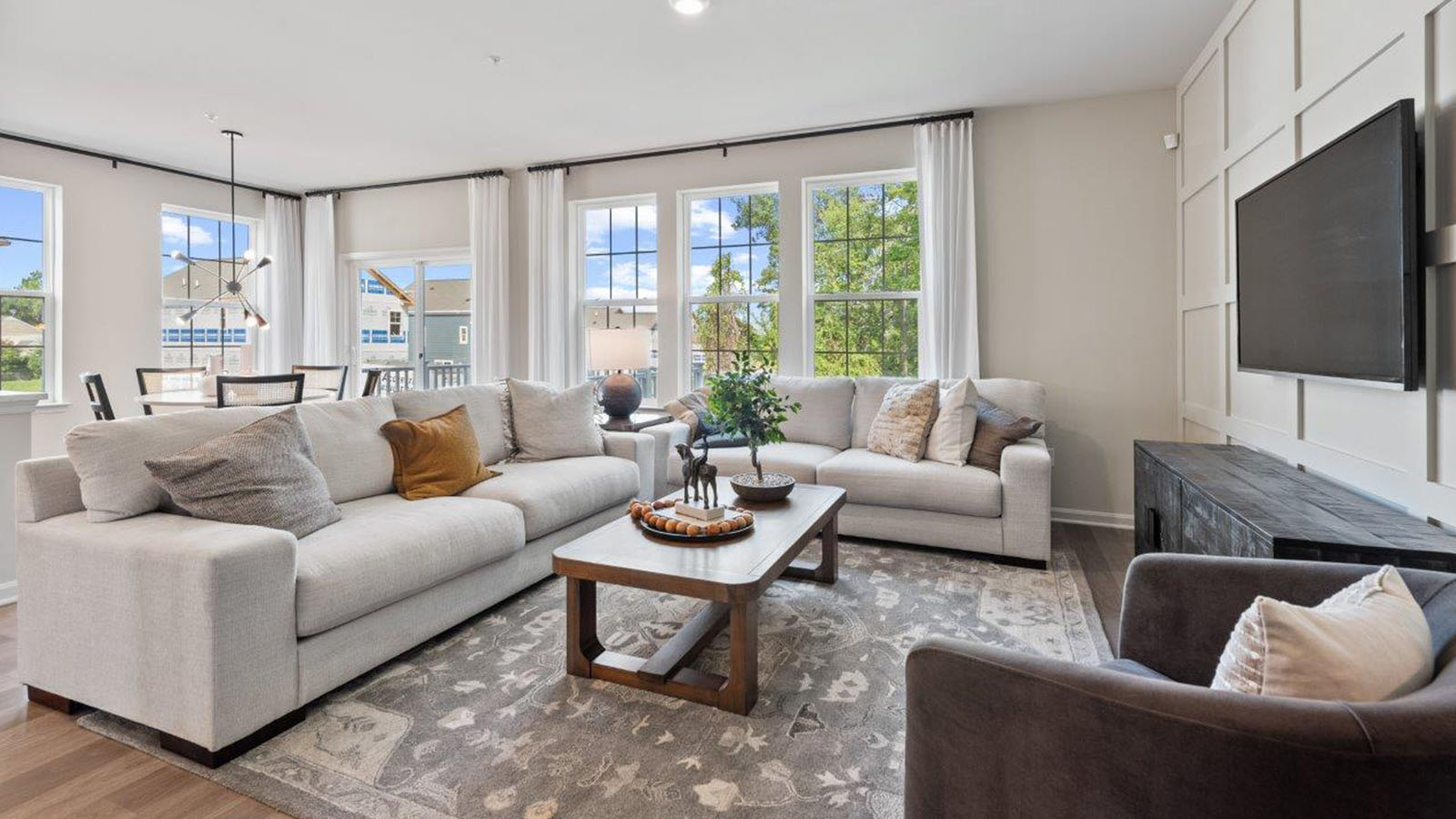 open concept living room