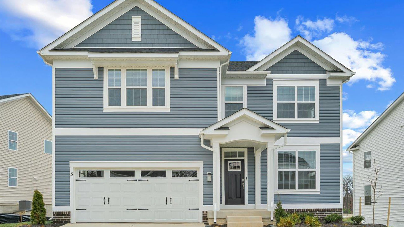 two car garage home