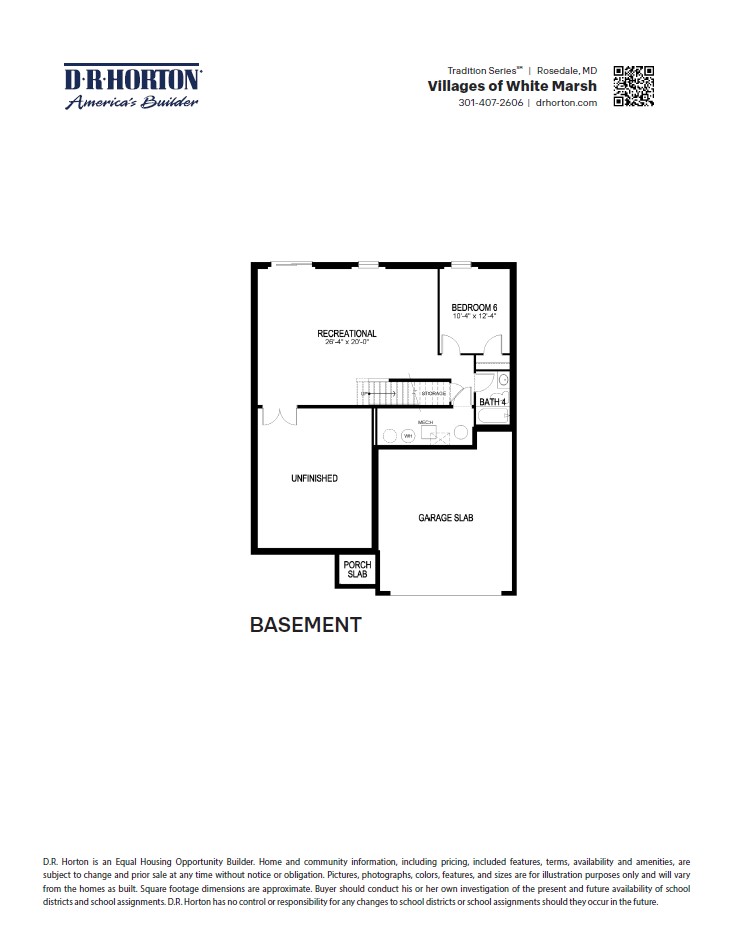 Summit White Marsh Floorplan