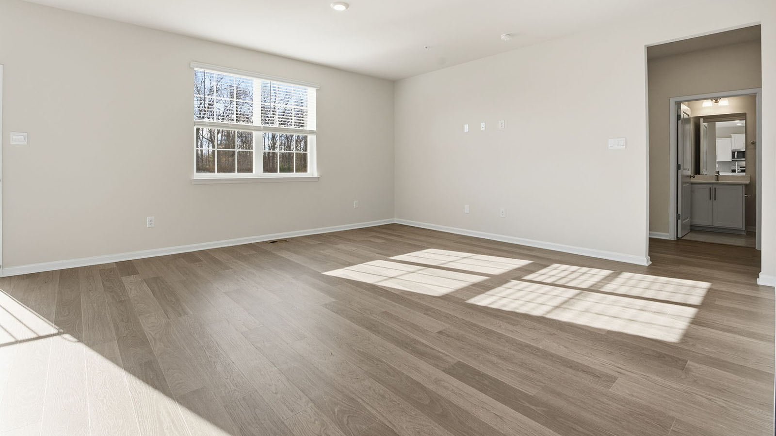 open concept living room