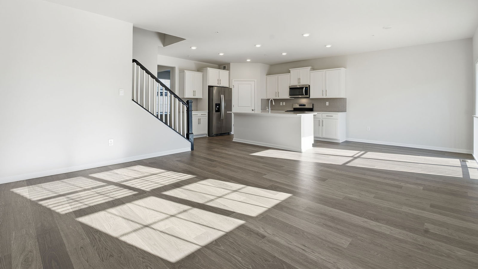 open concept living room