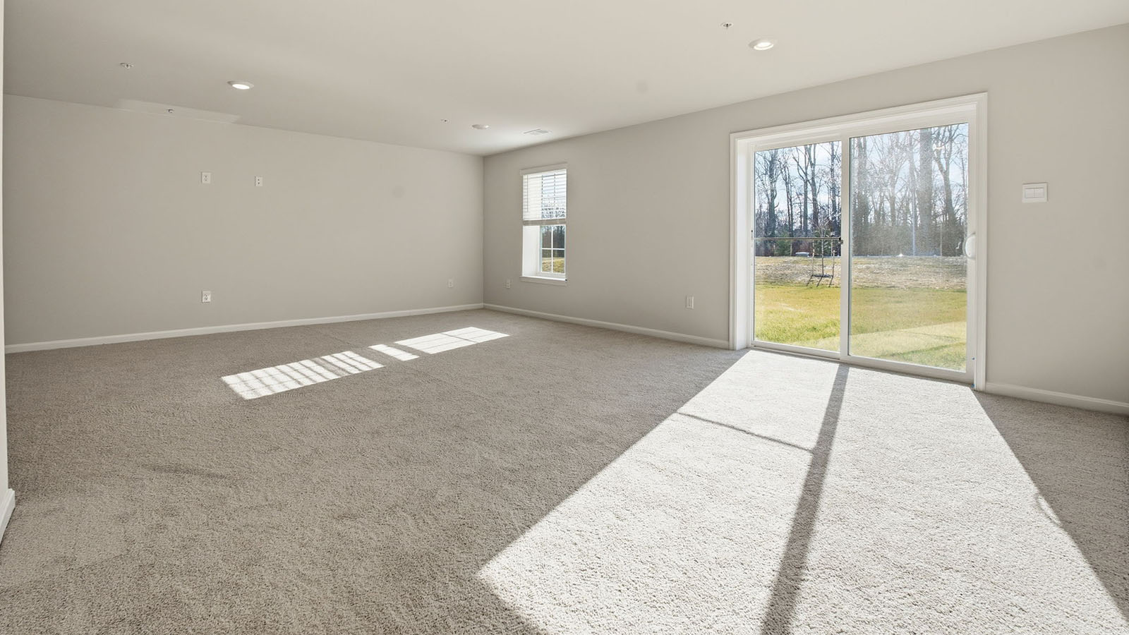 finished basement rec room