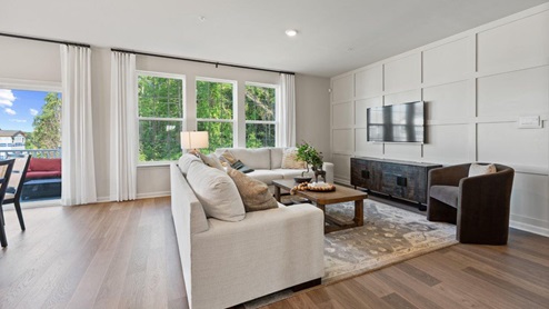 open concept living room