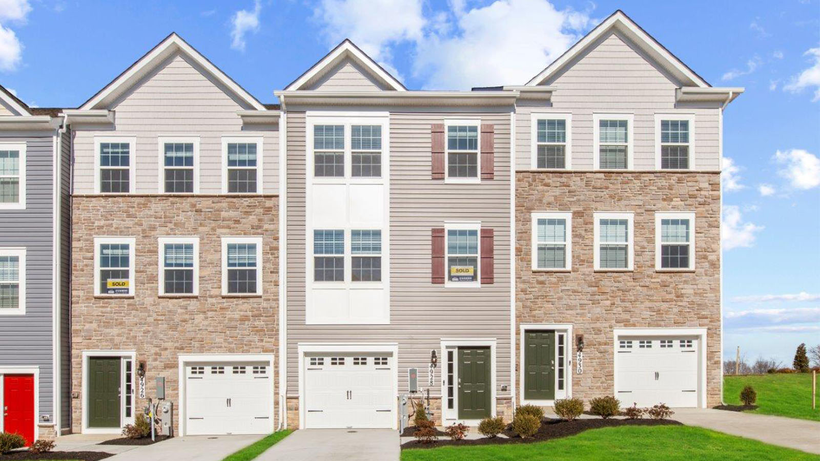 three story townhome