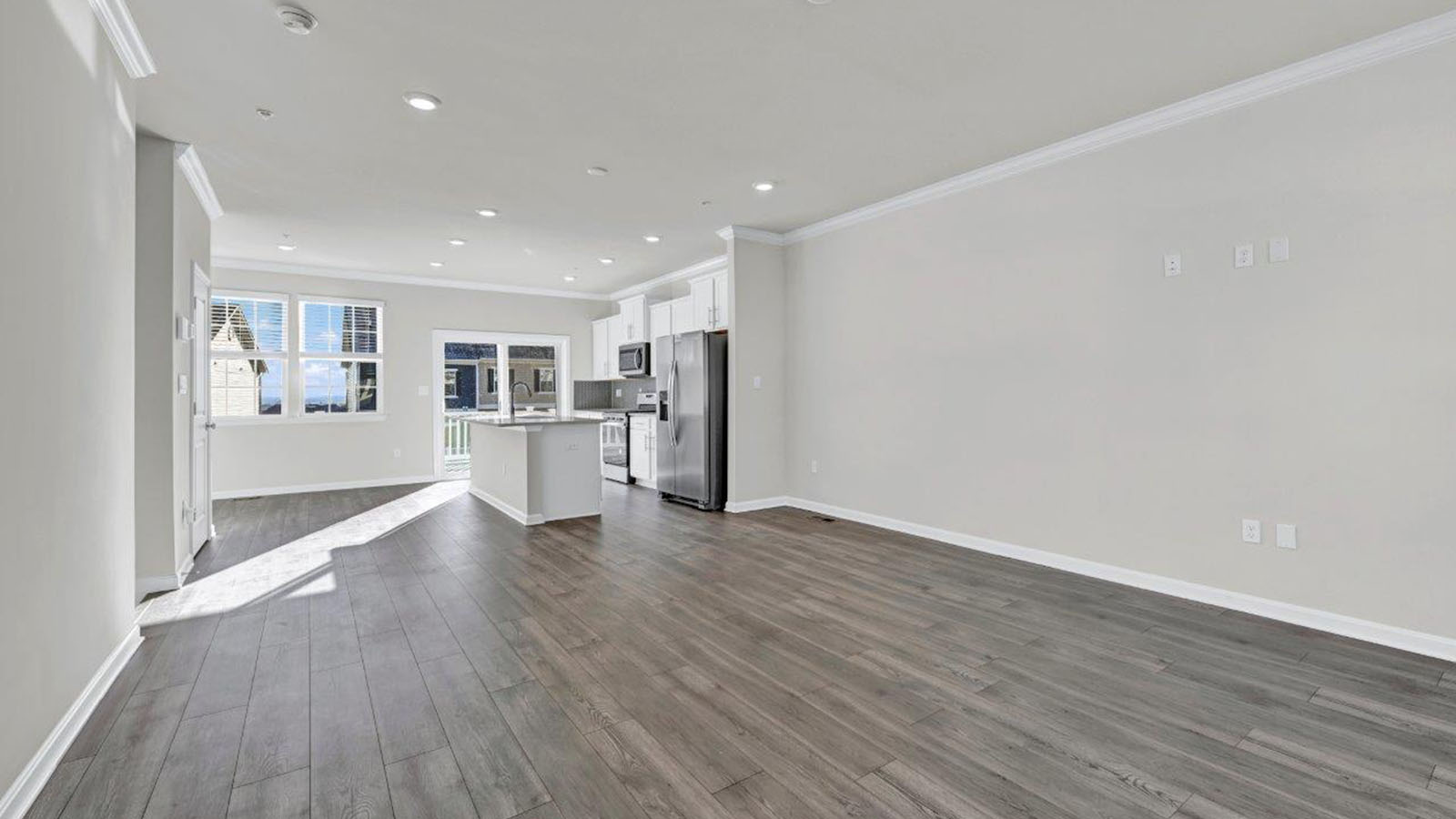 open concept living room